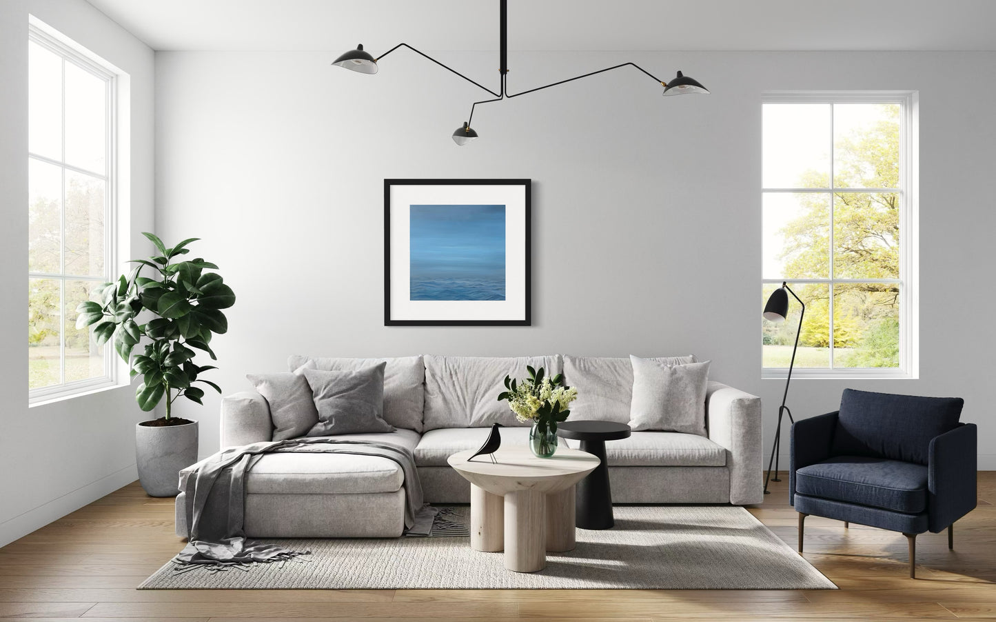 Blue Horizon Framed & Mounted Print