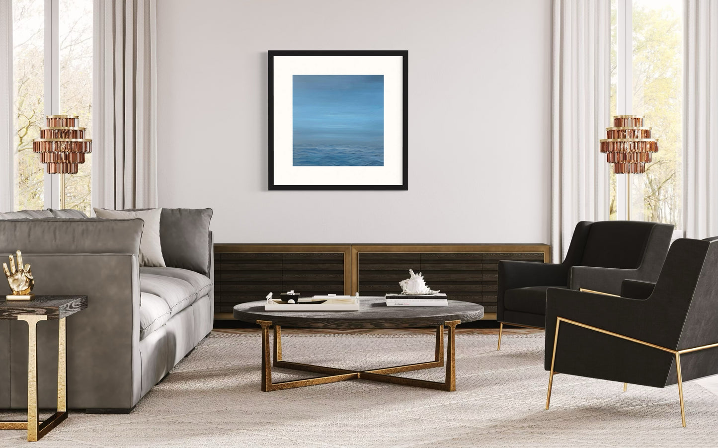 Blue Horizon Framed & Mounted Print