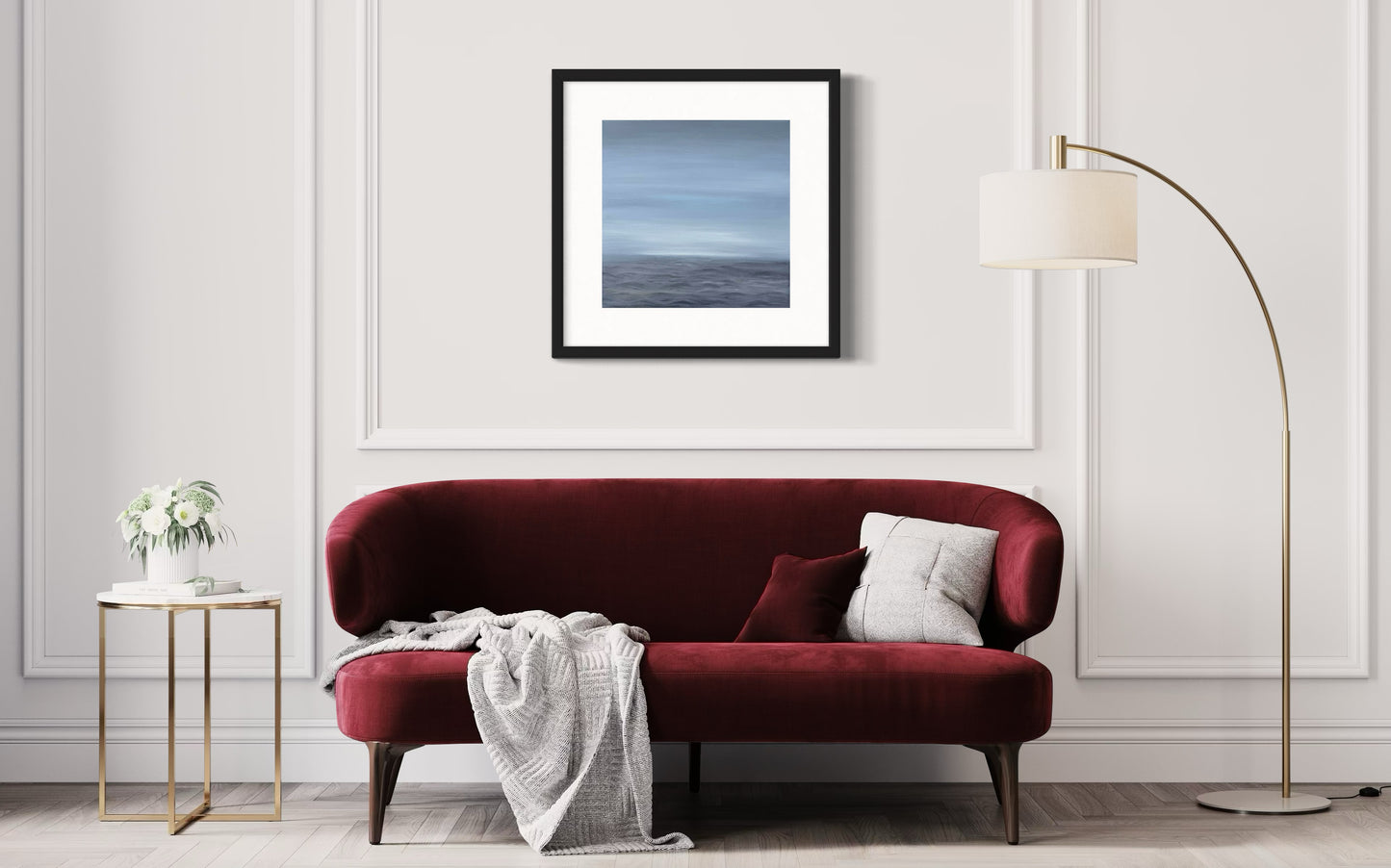 Silent Grey Framed & Mounted Print