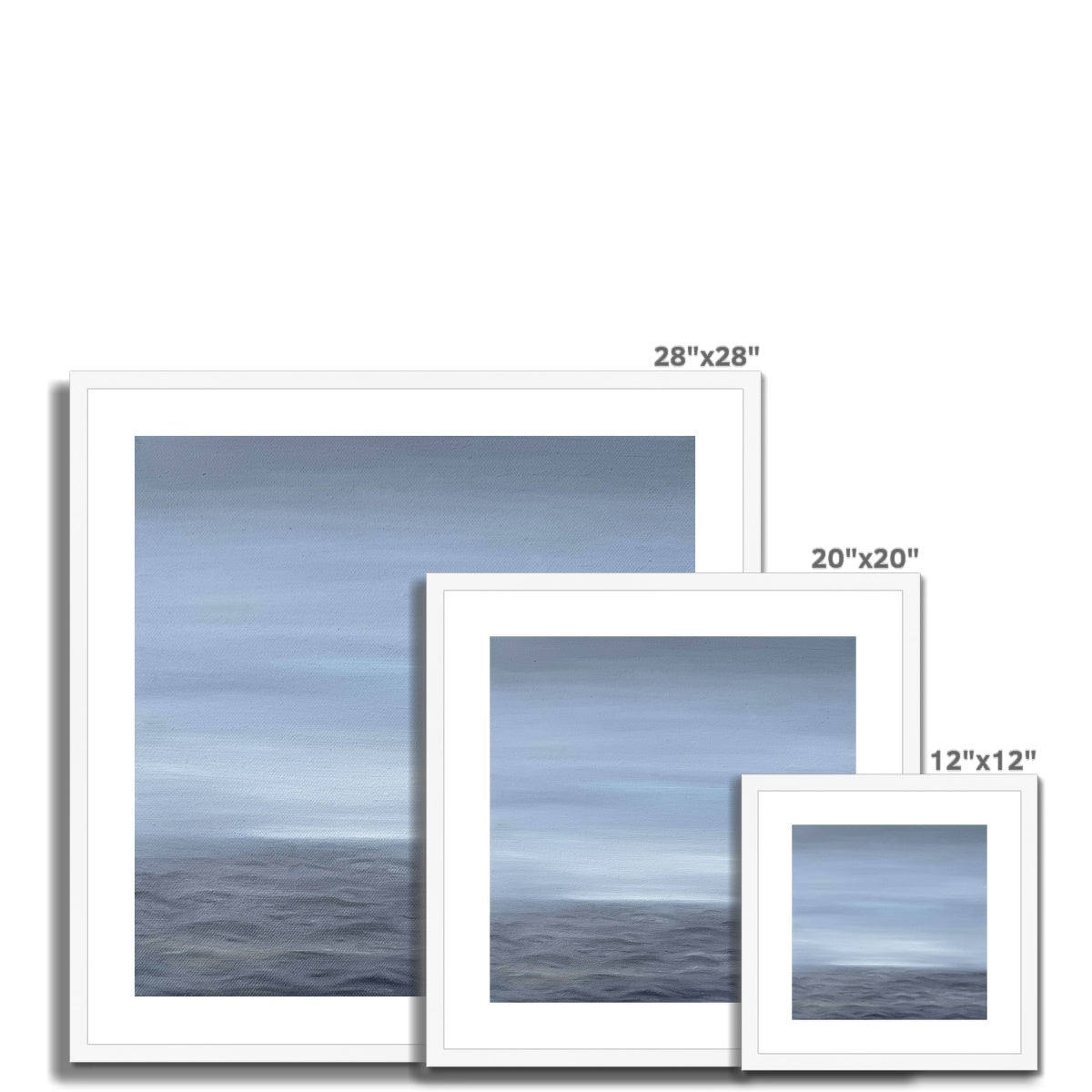 Silent Grey Framed & Mounted Print