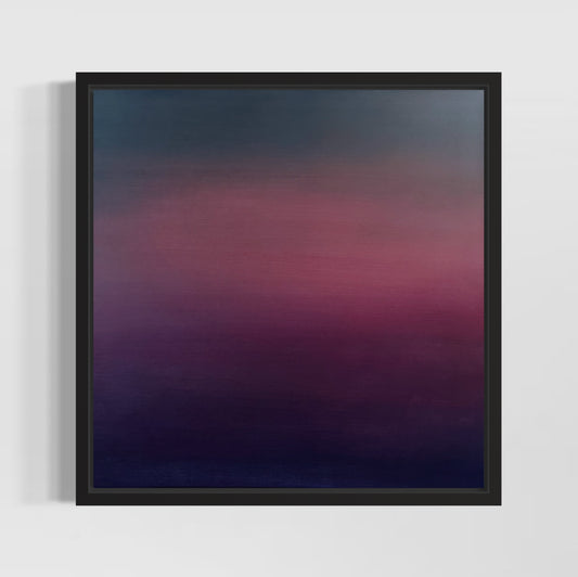 Bruised Landscape Framed Canvas
